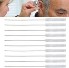 10 Pcs Hearing Aid Vent Tube Cleaning Brush, Professional Nylon Hair Hearing Aid Tube Cleaning Tool Accessory for Clean Small Holes or Pipes