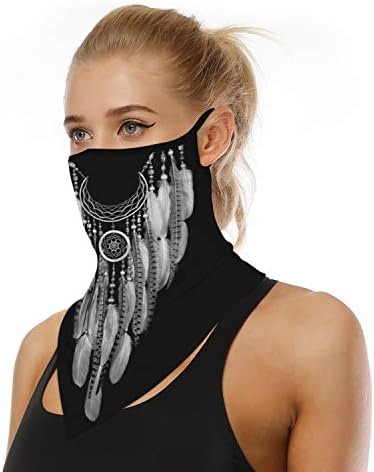 YAYOUREL Neck Gaiter Face Mask Covering Bandanas for Men Women Summer UV Face Scarf Mask Cover Facemask Balaclava Headbands