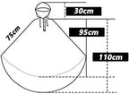 Wheelchair Blanket for Adults - Fleece-Lined Winter Poncho Cape Coat with Hood, Warm Wheelchair Clothing for Women and Men