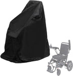 Electric Wheel Chair Cover Waterproof Mobility Scooter Storage Cover for Travel Power Wheelchair Dust Protective Cover with Adjustable Drawstring (45"L x 29.5"W x 51"H, Black)