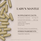 Lady's Mantle 60 Capsules | High-Potency Herbal Dietary Supplements | Made with Vegetable Capsules and Lady's Mantle (Alchemilla vulgaris) Dried Herb (60 Count)
