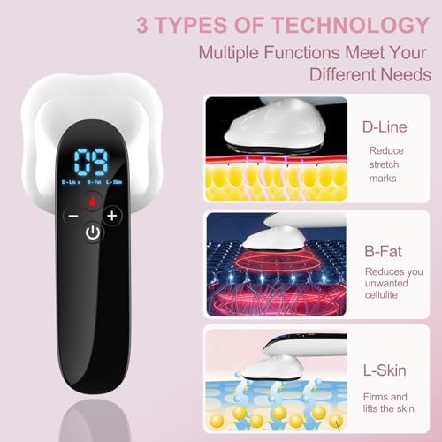 MASIKE Body Sculpting Machine - Professional Handheld Cordless Cellulite Massager - Suitable for Belly, Neck, Legs, Hip, Arms, Gift for Women