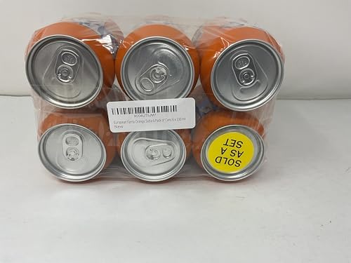 European Fanta Orange Soda 6-Pack of Cans 6 x 330 ml