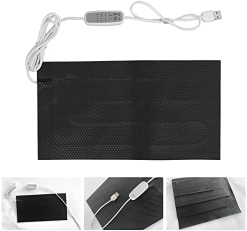 Temperature Regulating Heating Pad, 4 Gear USB Power Waterproof Electric Cloth Heater, Winter essentials, for Neck, Back, Abdomen, Lumbar Heating (15x30cm)