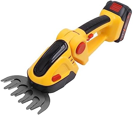 Electric Hedge Trimmer, ABS SK5 Steel Mini Hedge Trimmer Cordless Lightweight 2 Tools in 1 for Lawn (US Plug)