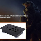 Acrylic Panel Case, Black Set Kits, Game Consoles Replacement for Games Machines
