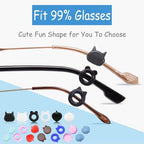 Mini Silicone Ear Hooks Eyewear Retainer, 10 Pairs Anti-slip Glasses Sleeve Ear Grips for Eyeglass, Sunglasses