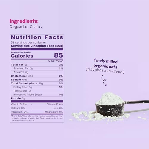 Instant Organic Oat Milk Powder Pouch by JOI - Makes 8 Quarts - Vegan, Kosher, Shelf-Stable, and Gluten-Free - Use for Coffee Creamer, Add to Smoothies & Tea or Make Your Own Oat Milk