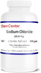 Sodium Chloride (Salt), High Purity Crystals, 500 Grams (1.1 lb.)