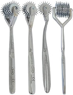 ArTLaB-Premium German Wartenberg Neuro Pinwheel Diagnostic Instrument Sensory Wartenberg Pinwheel 1,3.5,7 Head Strong Wheel Stainless Steel Nerve Tester (Set of 4 (1,3,5,7 Head))