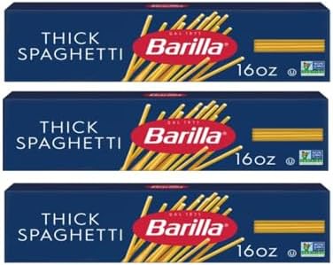 Thick Spaghetti Pasta (Pack Of 3 Boxes), 16 oz. Each