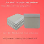 Neck Trachea Guard Dust-Proof Breathable Stickers, Medical Stoma Protector Cover for Laryngectomy Tracheostomy Trachea Incision Protector 30/120/270Pcs, White, Single Rubber Strip
