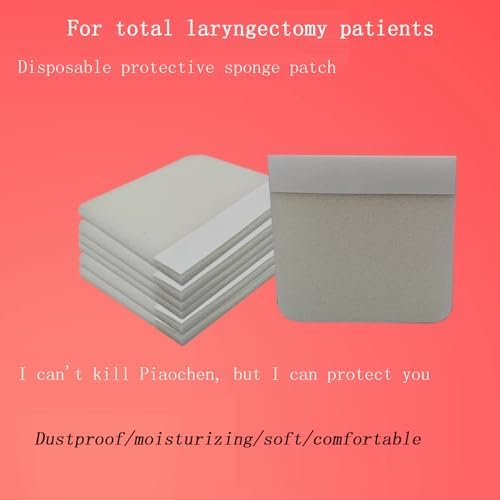Neck Trachea Guard Dust-Proof Breathable Stickers, Medical Stoma Protector Cover for Laryngectomy Tracheostomy Trachea Incision Protector 30/120/270Pcs, White, Single Rubber Strip