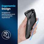 Electric Razor for Men with Pop-Up Trimmer, Rechargeable IPX7 Waterproof Electric Shaver, Fast Charging Shavers for Men, 120Mins Runtime, Gentle on Sensitive Skin