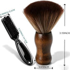 Barber Neck Duster Brush - Borogo 3PCS Professional Barber Large Hair Cutting Cleaning Hairbrush Styling Tool