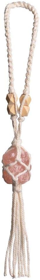 Crystal Car Hanging Ornaments Rose Quartz Healing Crystals Window Car Decorations Christmas Tree Hanging Ornaments Good Luck Home Decoration