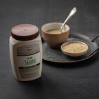 Tavor Natural Tahini Paste 1lb - Toasted Ground Sesame Seeds, Raw & Natural Smooth Sauce, For Hummus Recipes & Vegan-Friendly Meals - Non-GMO, Dairy, Soy, & Gluten-Free - Kosher Certified, (1 Pack)