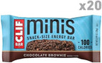 CLIF BAR Minis - Chocolate Brownie Flavor - Made with Organic Oats - 4g Protein - Non-GMO - Plant Based - Snack-Size Energy Bars - 0.99 oz. (20 Pack)