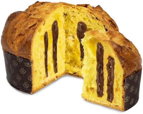 Giusto Sapore Authentic Italian Panettone Filled with Chocolate Cream - New and Imported from Italy, Family Owned - 28.21 oz