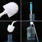 Stainless Steel Water Bucket Bottle Brush, 24" L-Shape, Nylon Bristles, 3 & 5 Gallon Jug Scrubber Brushes, Long Handle Household Cleaner Tool for Glass Carafe Drinking Bottle