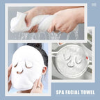 Beaupretty Coral Fleece Facial Mask Towels 2 Pack Reusable Hot Cold Compress for Skin Care Moisturizing Spa Facial Steaming Towel for Pore Cleansing and Relaxation