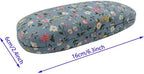 Spectacle Case Portable Hard Shell Eyeglasses Case Flower Fabric Covered Spectacles Box Eyewear Protector Bo