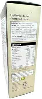 Waitrose & Partners Duchy Organic Original Biscuits 5.29 oz. (150g) Organic Highland Butter Shortbread - Premium British Biscuits - Similar to Danish Cookies - Butter Cookies - English Shortbread
