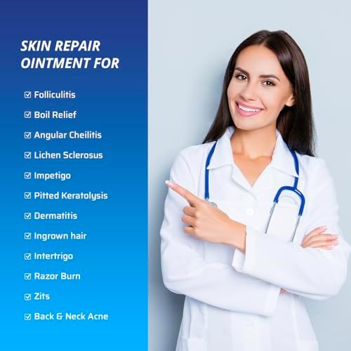 TAGRID Skin Repair Ointment (1 Oz) for Ingrown Hair, Folliculitis, Boils, Angular Cheilitis, Lichen Sclerosis, Impetigo, and Pitted Keratolysis Treatment - Maximum Strength Antifungal Cream