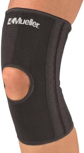 Mueller Knee Sleeve Open Patella, Black, X-Large