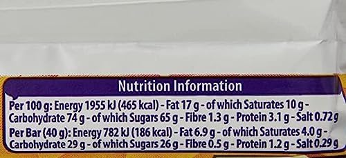 Cadbury Crunchie Chocolate Bar From England Case of 48 x 40g Bars, honeycomb, 67.2 Ounce, (Pack of 48)