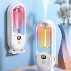 Wall Mounted Essential Oil Diffuser Rechargeable Timed Aromatherapy Humidifier Digital Display Air Freshener