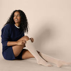 Amazon Essentials Women's Knee High Non-Medical Graduated Compression Socks for Circulation, Over The Calf, 3 Pairs