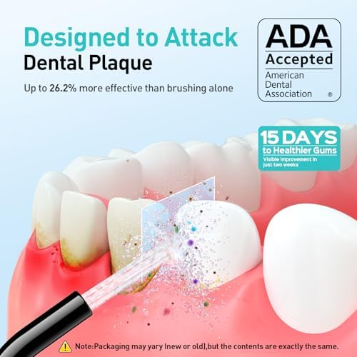 COSLUS Water Dental Flosser Teeth Pick C20: Portable Cordless Oral Irrigator 300ML Rechargeable Travel Irrigation Cleaner IPX7 Waterproof Electric Flossing Machine for Teeth Cleaning, Black