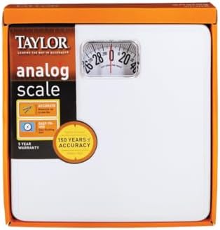 Taylor Precision Products White Square Mechanical Bath Scale