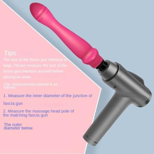 Silicone Massage Gun Heads,DeepMassage Gun Attachments, Tissue Percussion Trigger Point Massage Replacement Head, Plug and Play Comfort Tools (Size : 12MM-13MM)