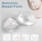 Triangle Silicone Breast Form Mastectomy Prosthesis Concave Bra Enhancer Inserts (1 Piece)
