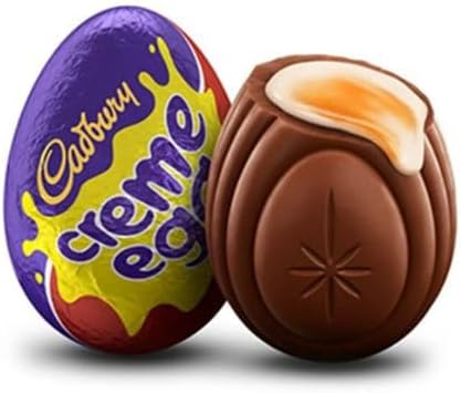 Cadbur.yEaster Milk Chocolate Creme Eggs (1.2 Oz.) Individually Wrapped, Bulk (10 Count) Delicious Chocolate & Fondant Easter Candy, Great for Easter Basket Fillers, Spring Gift Stuffers and Baking!