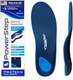 PowerStep ProTech Full Length Orthotic Insoles, Medical Grade Arch Support Inserts for Plantar Fasciitis Relief, Heel Pain, Maximum Cushioning, Memory Foam Orthotics, Made in The USA, M 6-6.5, W 8-8.5