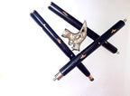 Silver Antique Handmade Dragon Walking Cane Wolf Head Handle Wooden Walking Wood, Aluminum Stick