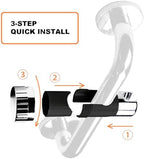 YOO.MEE ADA Grab Bar Hand Shower Bracket, ONLY FIT DIAMETER 1.25'' (32mm) Safety Grab Rail, Split-type design in 5 seconds Easy Installation