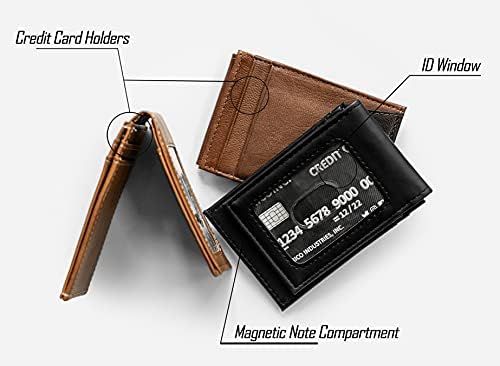 NCAA Laser Engraved Front Pocket Wallet - Compact/Comfortable/Slim
