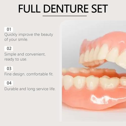 Silicone Full Denture Set, Moldable Dentures, Premium Dentures, Silicone Reline Denture Set, Denture Silicone Reline Kit (1)