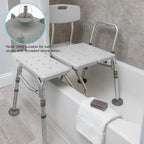 Toilet Safety Chair Feet Tip Replacement for Shower Toilet Seat Stools & Transfer Bench Anti-Slip Cap Accessories, 2 Pcs