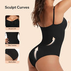 Shapewear, Bodysuit for Women, Tummy Control Bodysuit with Adjustable Straps, Seamless Snatched Body Shaper