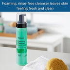 McKesson Rinse-Free Foam Cleanser with Aloe, 9 oz [12 Count] Vitamin A and E - Body Wash & Shampoo for Elderly, Hospital Grade, Cucumber Melon
