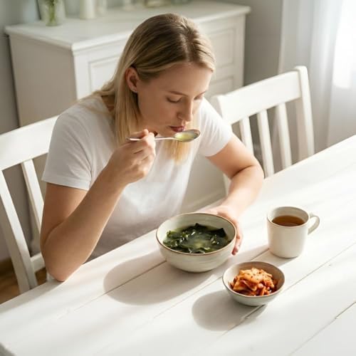 Benepisyo Pack of 5 Instant Seaweed Soup – Authentic Korean Style Broth(Miyeokguk), Freeze-Dried Block for Quick Meal, Deep Savory Flavor, 미역국 5개입