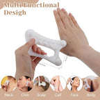 CIATBYYJ Gua Sha Massage Tool for Face & Body, Guasha Tool for Relaxation, Guas Sha Facial Trigger Point Massager, Gua Shas Body Tools for Mother, Women, Men (Wave Edge & Smooth Edge)