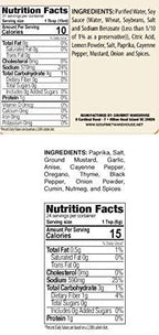 Gourmet Warehouse Orleans Cajun Injectable Marinade and Orleans Cajun Spice Rub, 16 ozs, No MSG, No HFCS