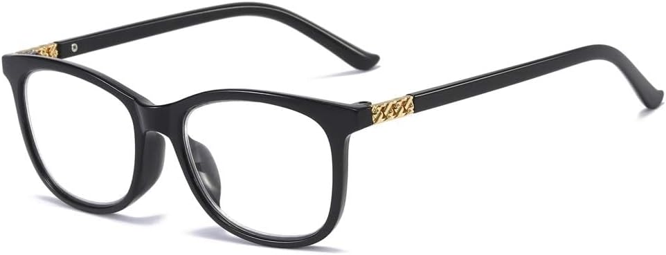 MMOWW Progressive Reading Glasses for Women Men Fashion Square Frame Multifocal Blue Light Blocking Lens