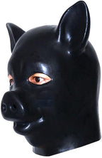 Latex Pig Animal 3D Heavy Mold Mask - Full Cover Hood with Zip